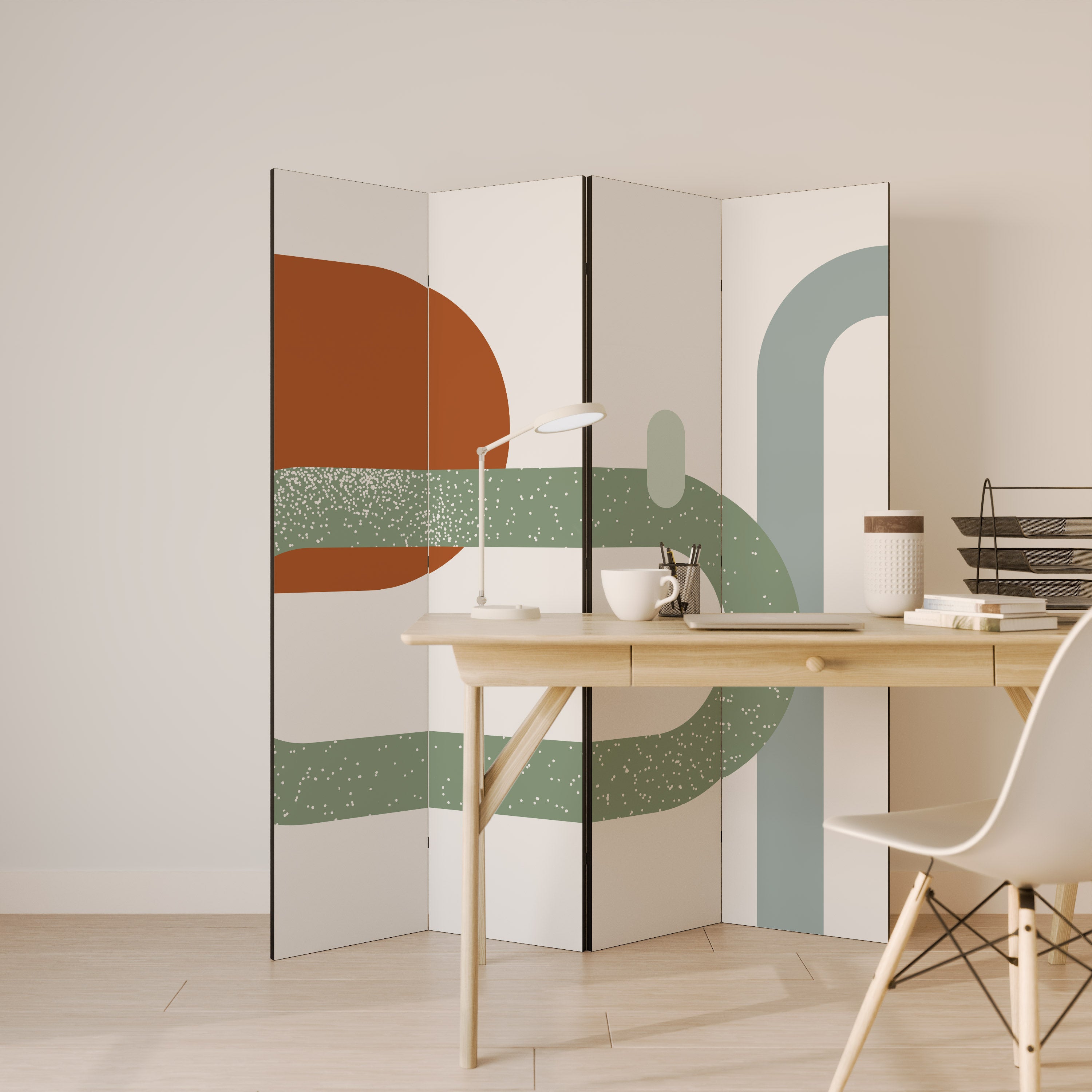 INFINITY'S EMBRACE 4-Panel Room Divider