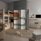 INFINITY'S EMBRACE Biombo Decorativo de 4 Paneles