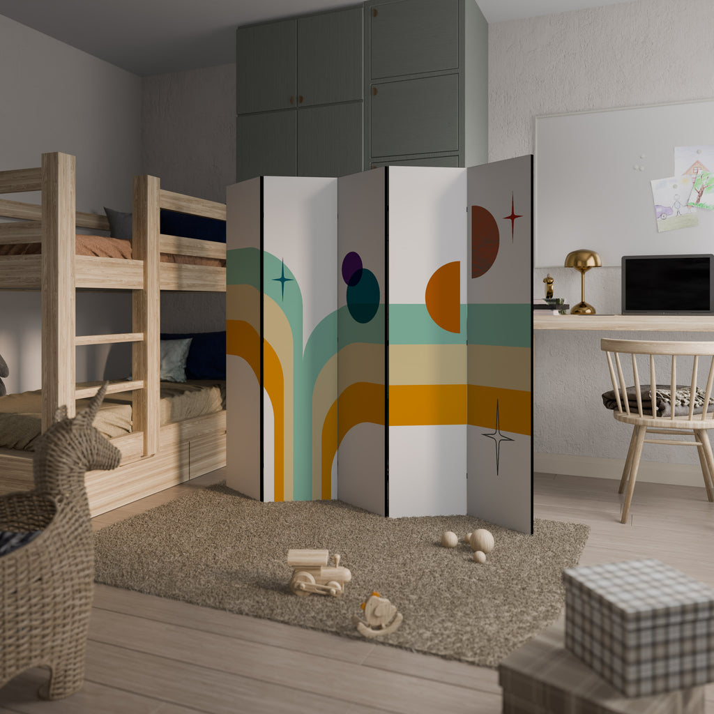 Biombo decorativo de 5 paneles COLOR SOLSTICE