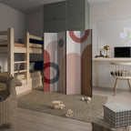 SHAPESCAPE LEAP Biombo Decorativo de 4 Paneles