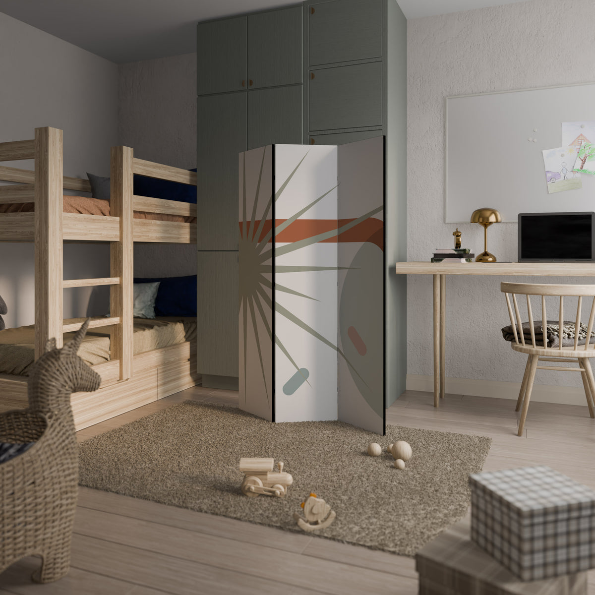 SHAPESHIFT FUSION Biombo de 3 paneles