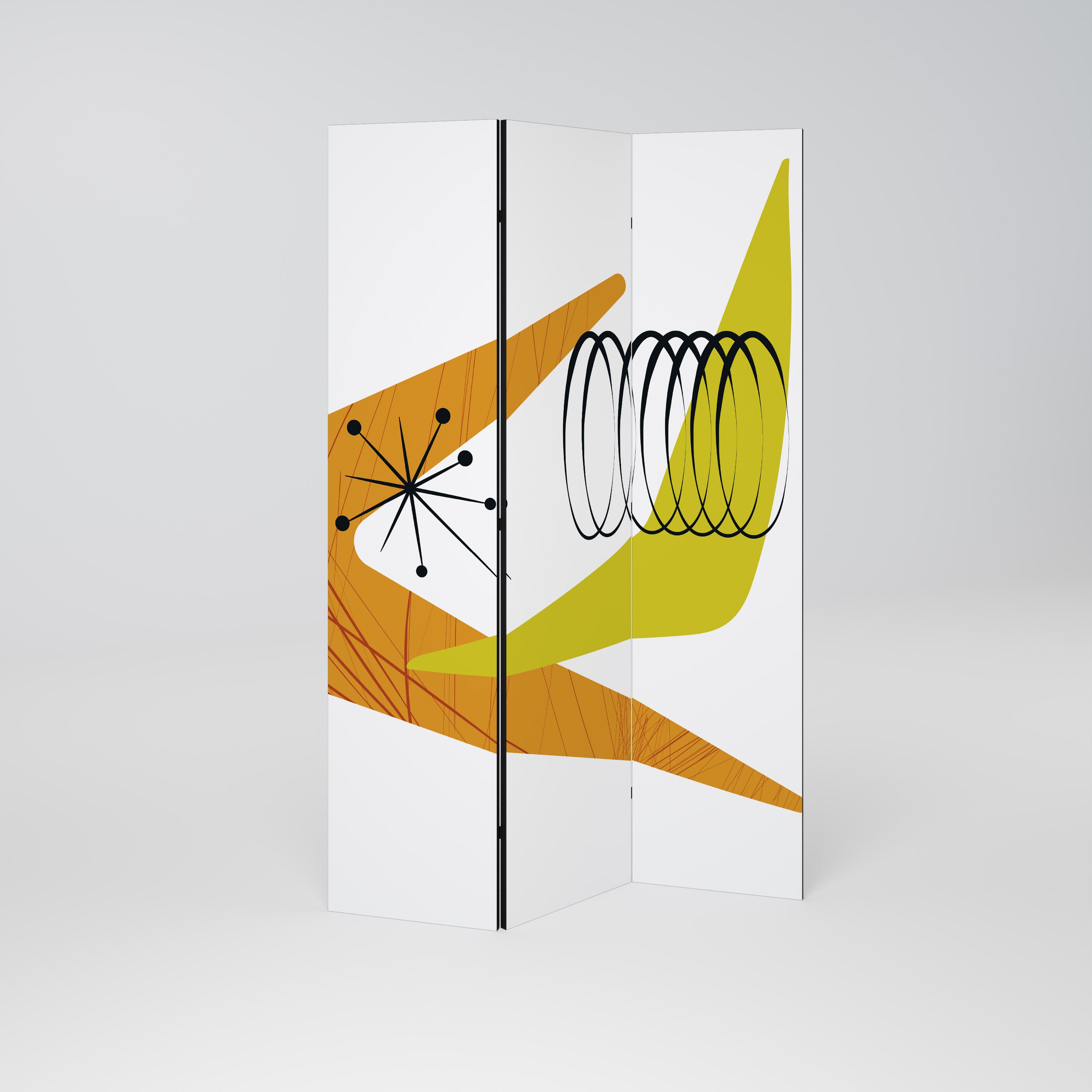 Biombo decorativo de 3 paneles MAGNETIC HIT