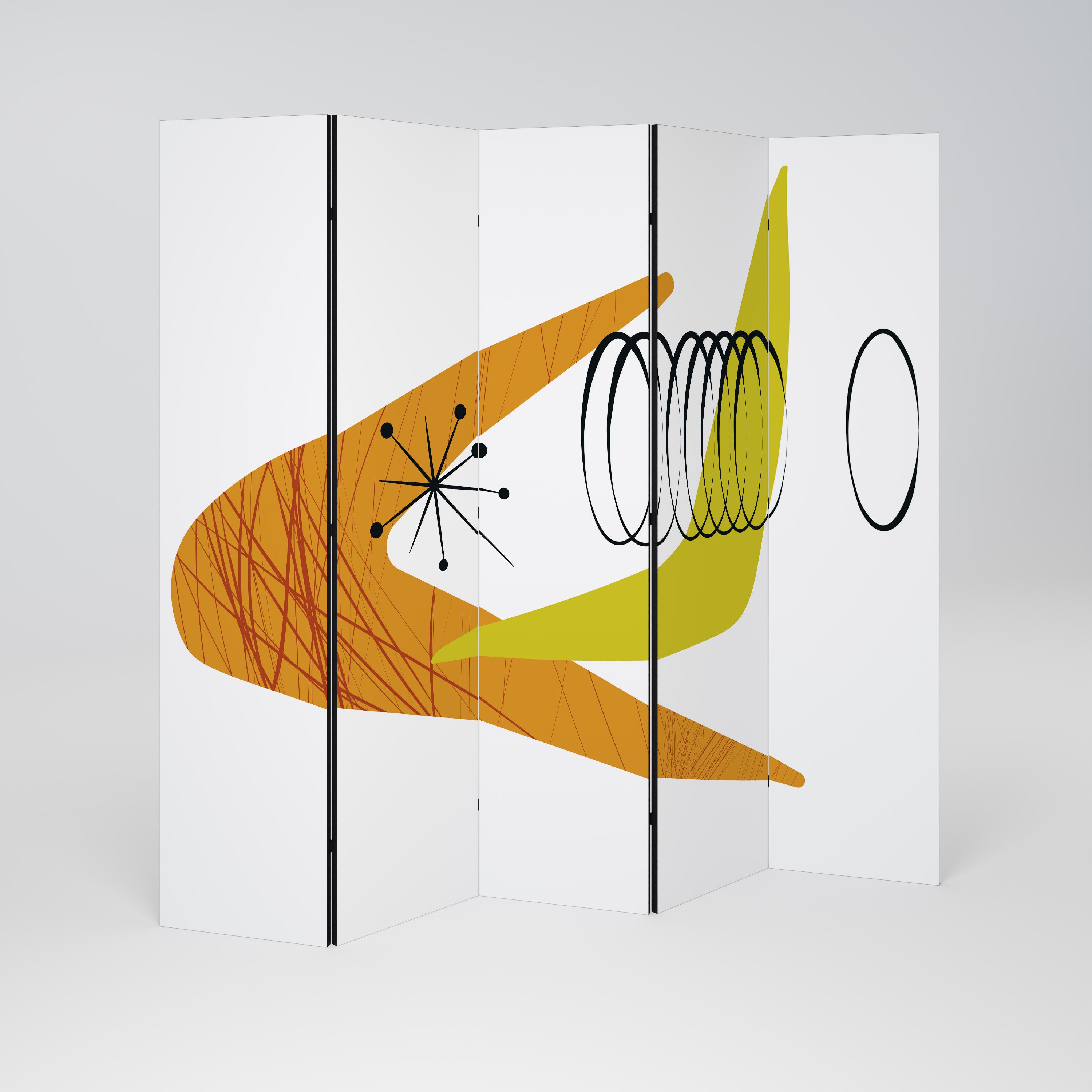 MAGNETIC HIT 5-Panel Room Divider