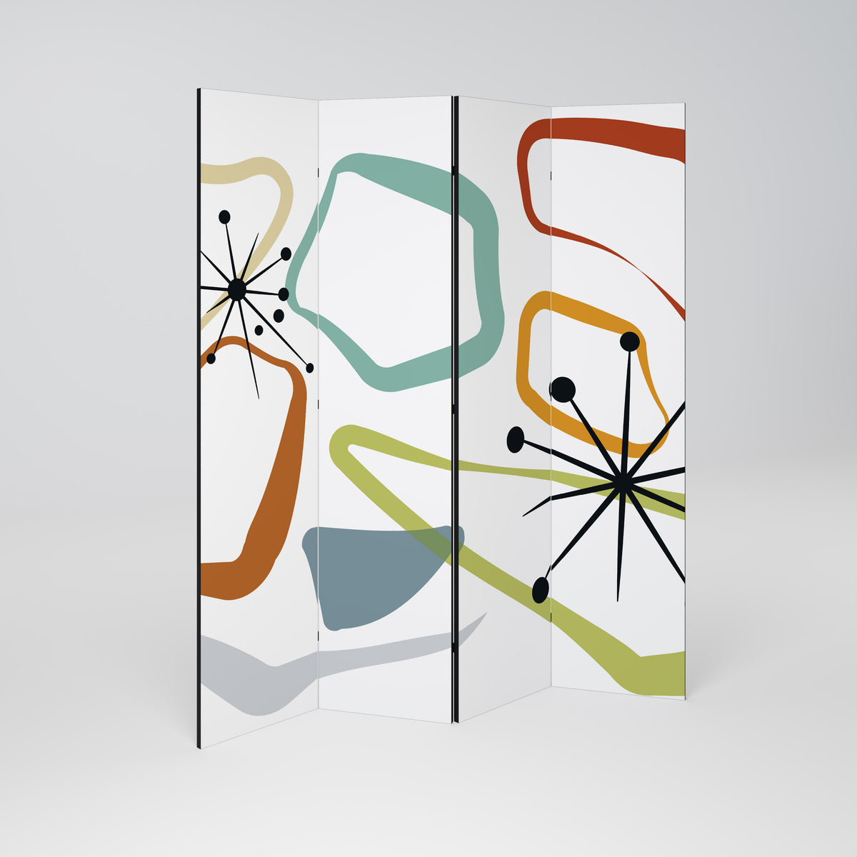 INTO THE RIM 4-Panel Room Divider