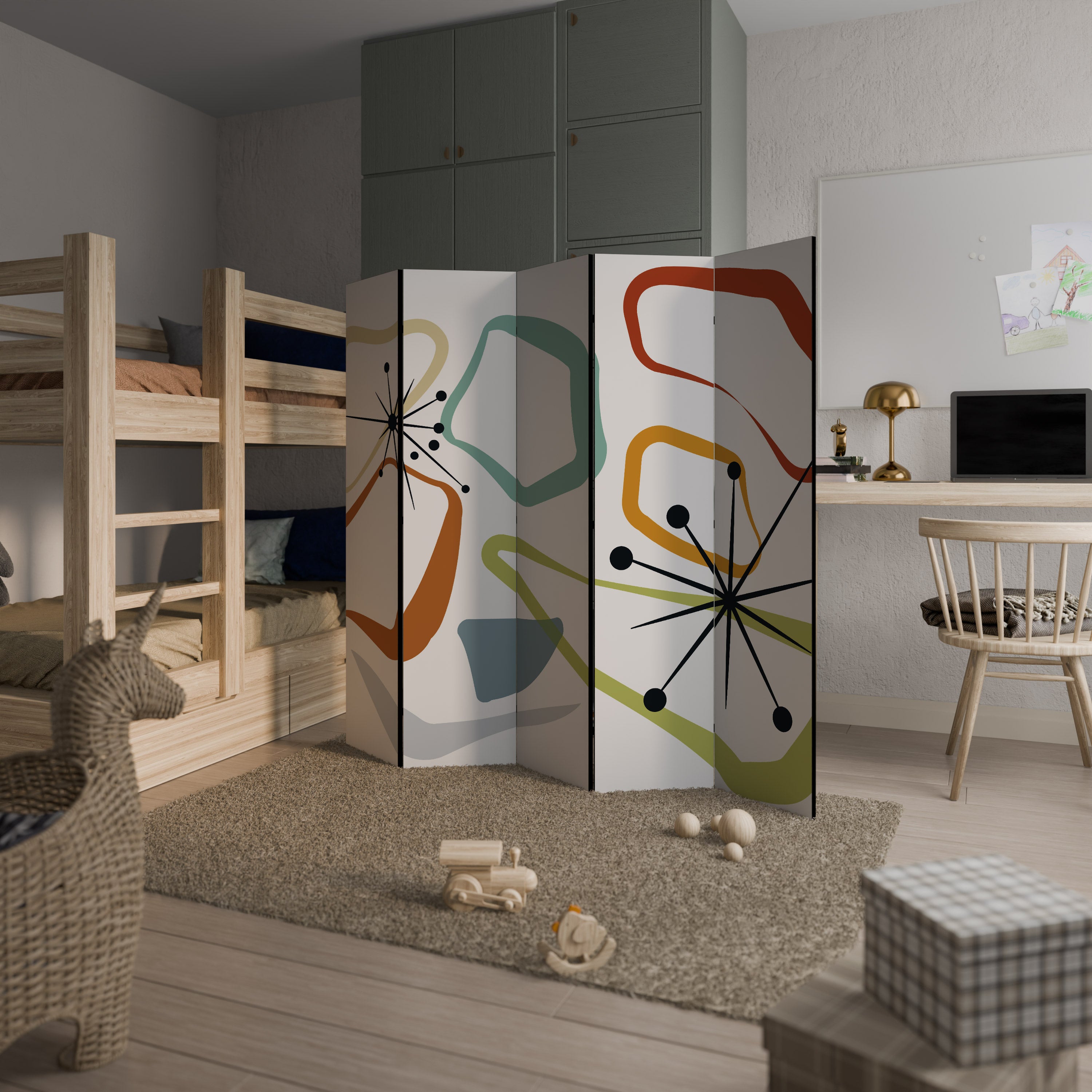 INTO THE RIM 5-Panel Room Divider