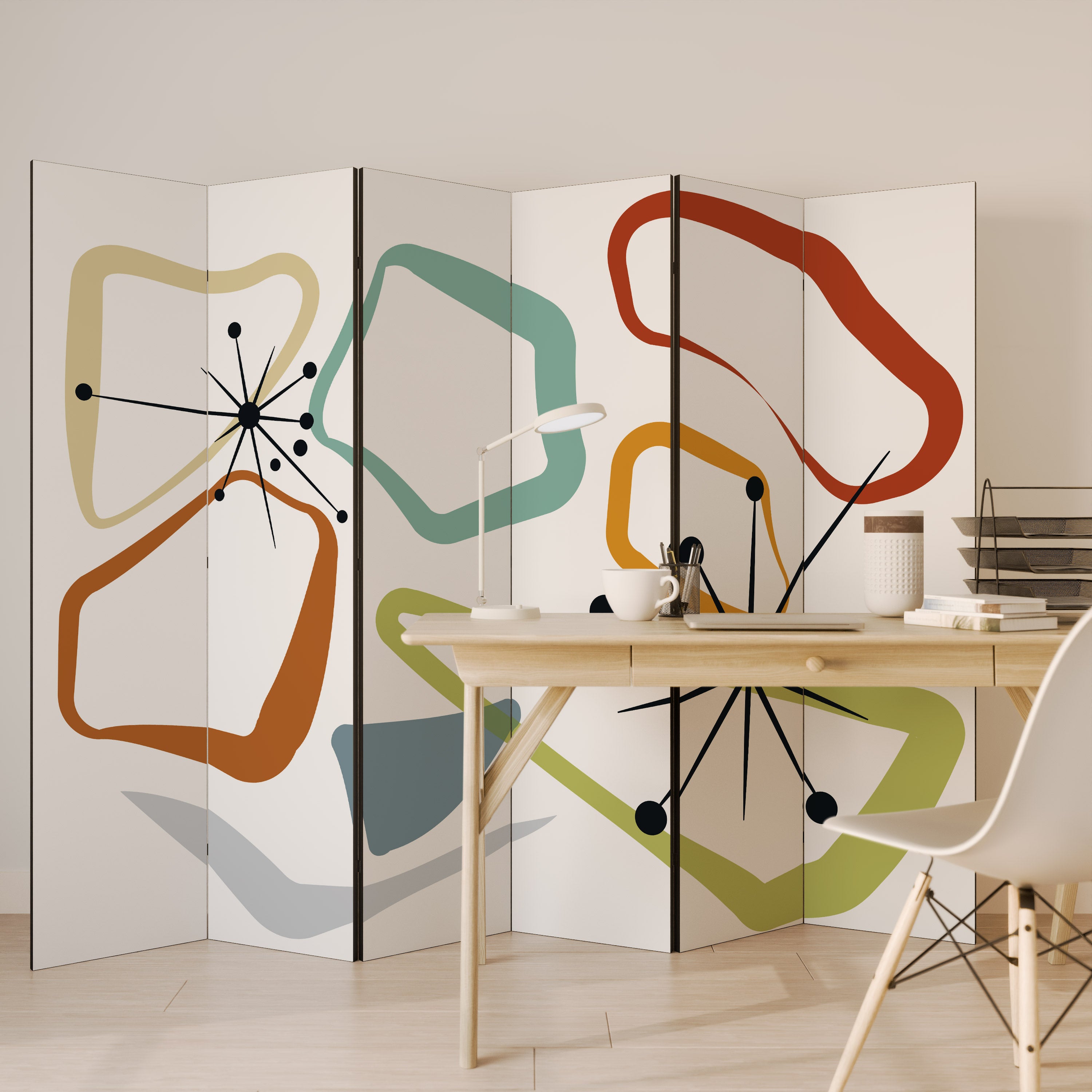 INTO THE RIM 6-Panel Room Divider