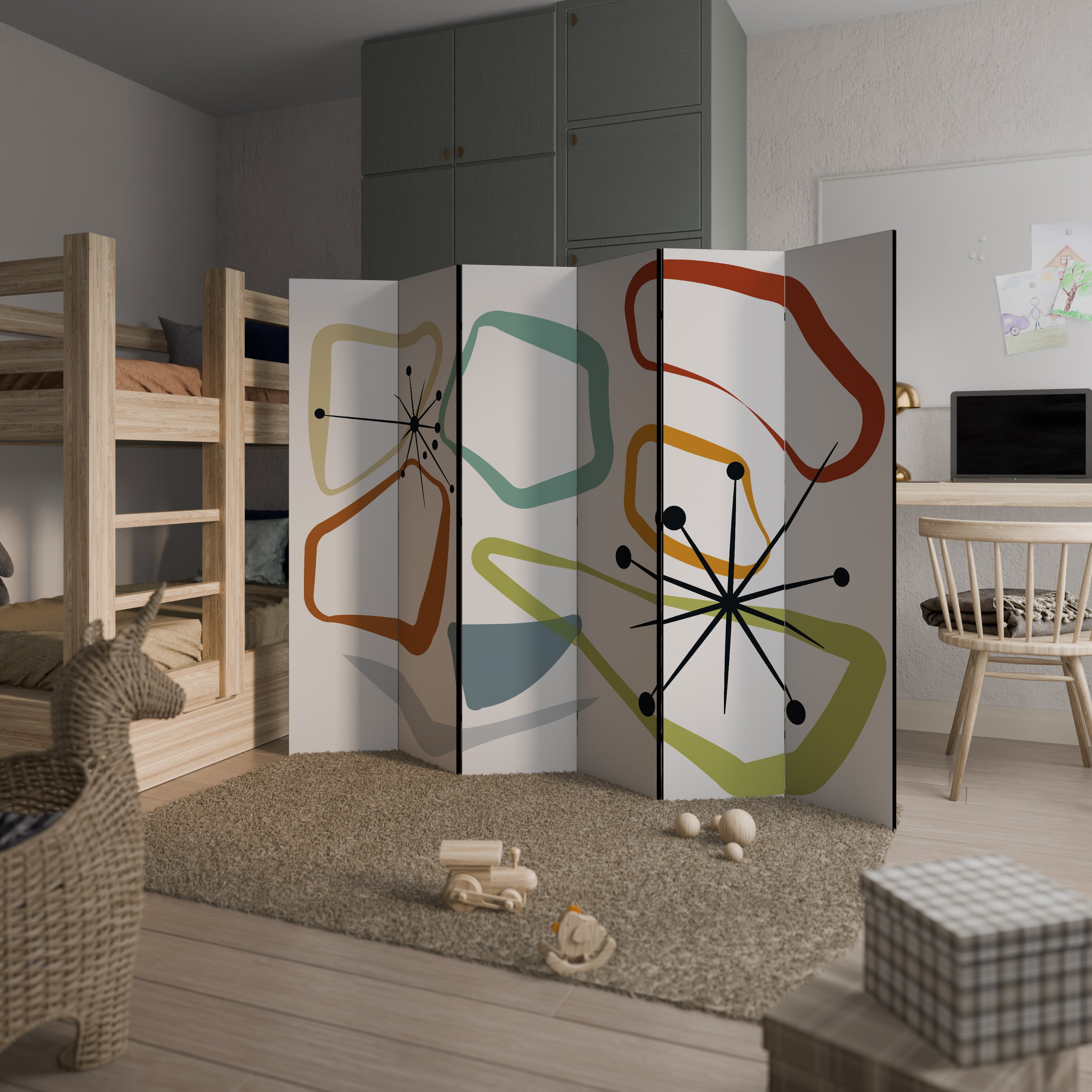 INTO THE RIM Decorative 6-Panel Room Divider