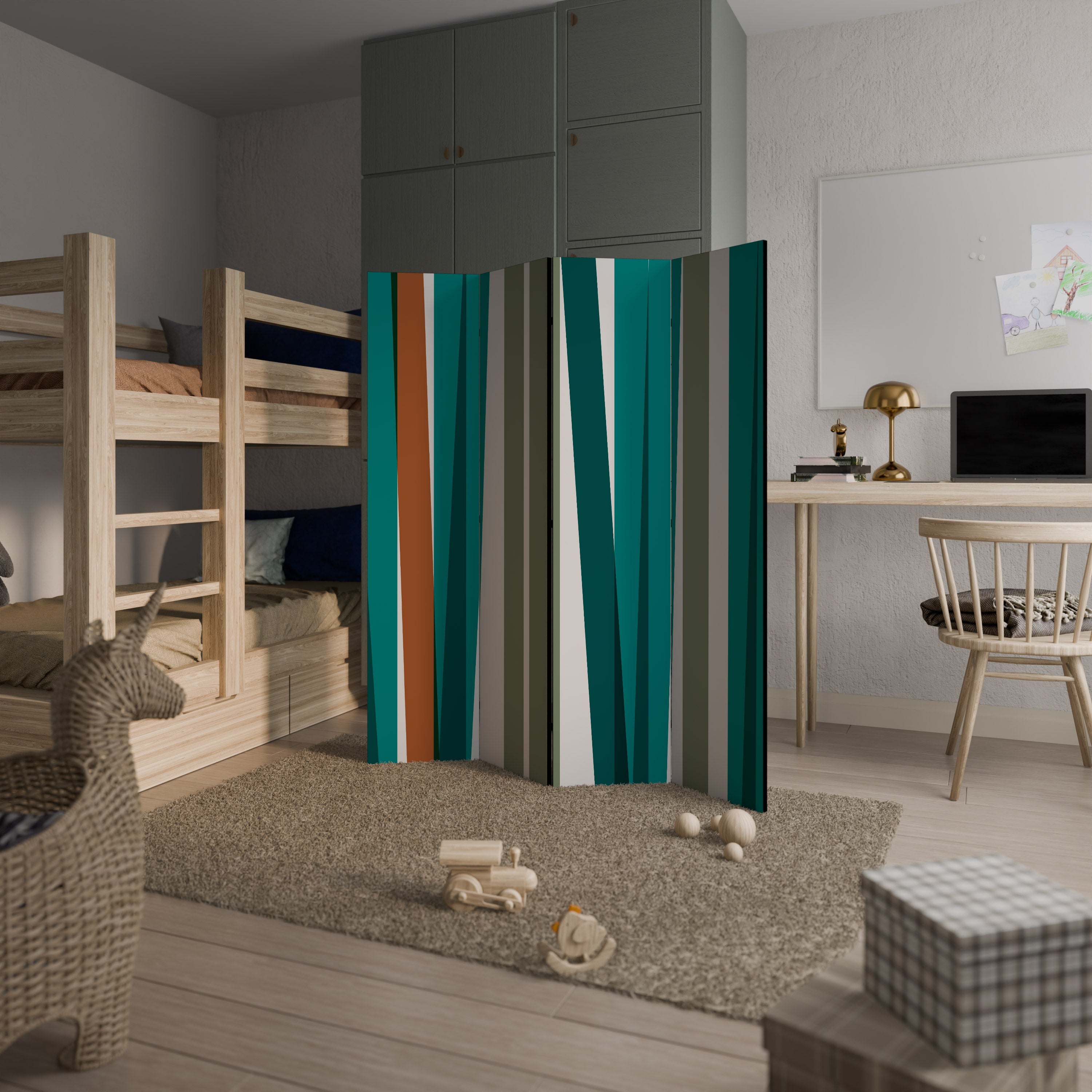 MEDLEY DROP Decorative 4-Panel Room Divider