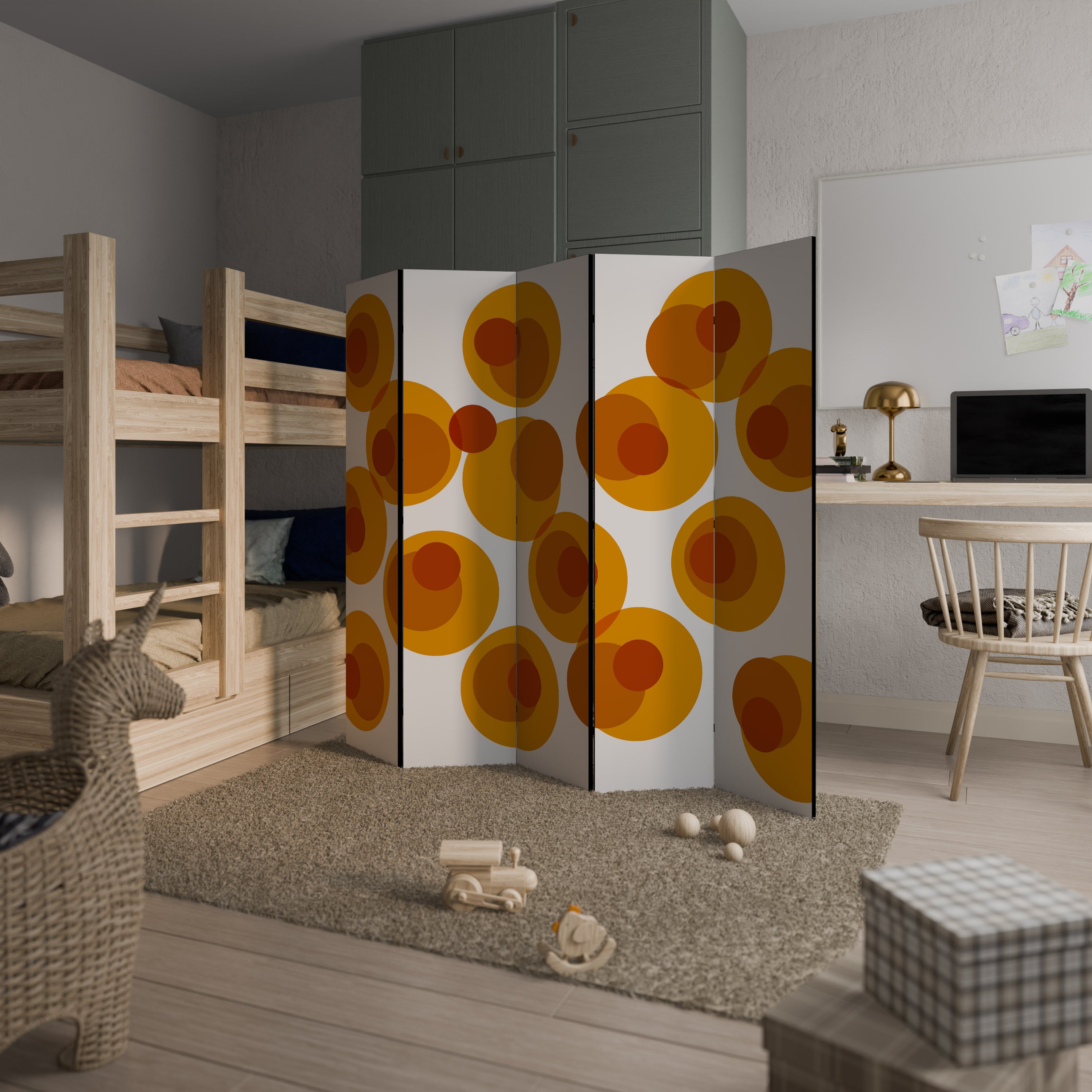 CONFIGURATION LOSS 5-Panel Room Divider