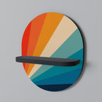 PRISM CONCUSSION Estante Ovalado Decorativo en Acabado Negro