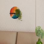 PRISM CONCUSSION Estante Ovalado Decorativo en Acabado Negro