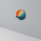 PRISM CONCUSSION Estante Redondo Decorativo en Acabado Negro