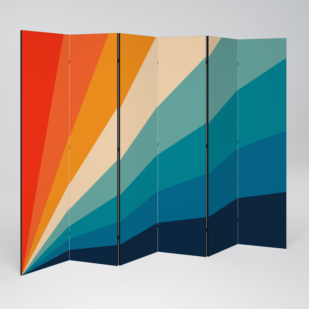 PRISM CONCUSSION Biombo de 6 paneles