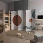 QUIET SNAPSHOT Biombo Decorativo de 6 Paneles