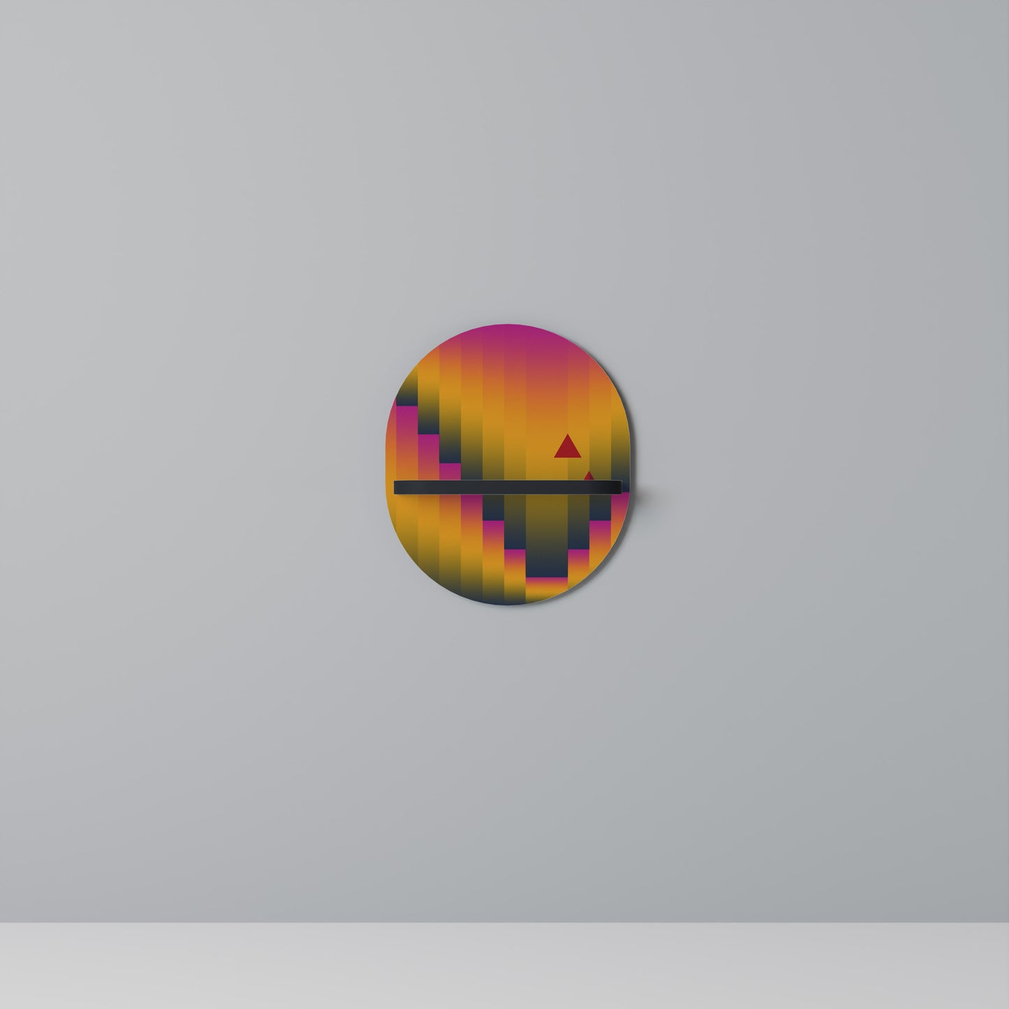GOLDEN FADE Art Shelf
