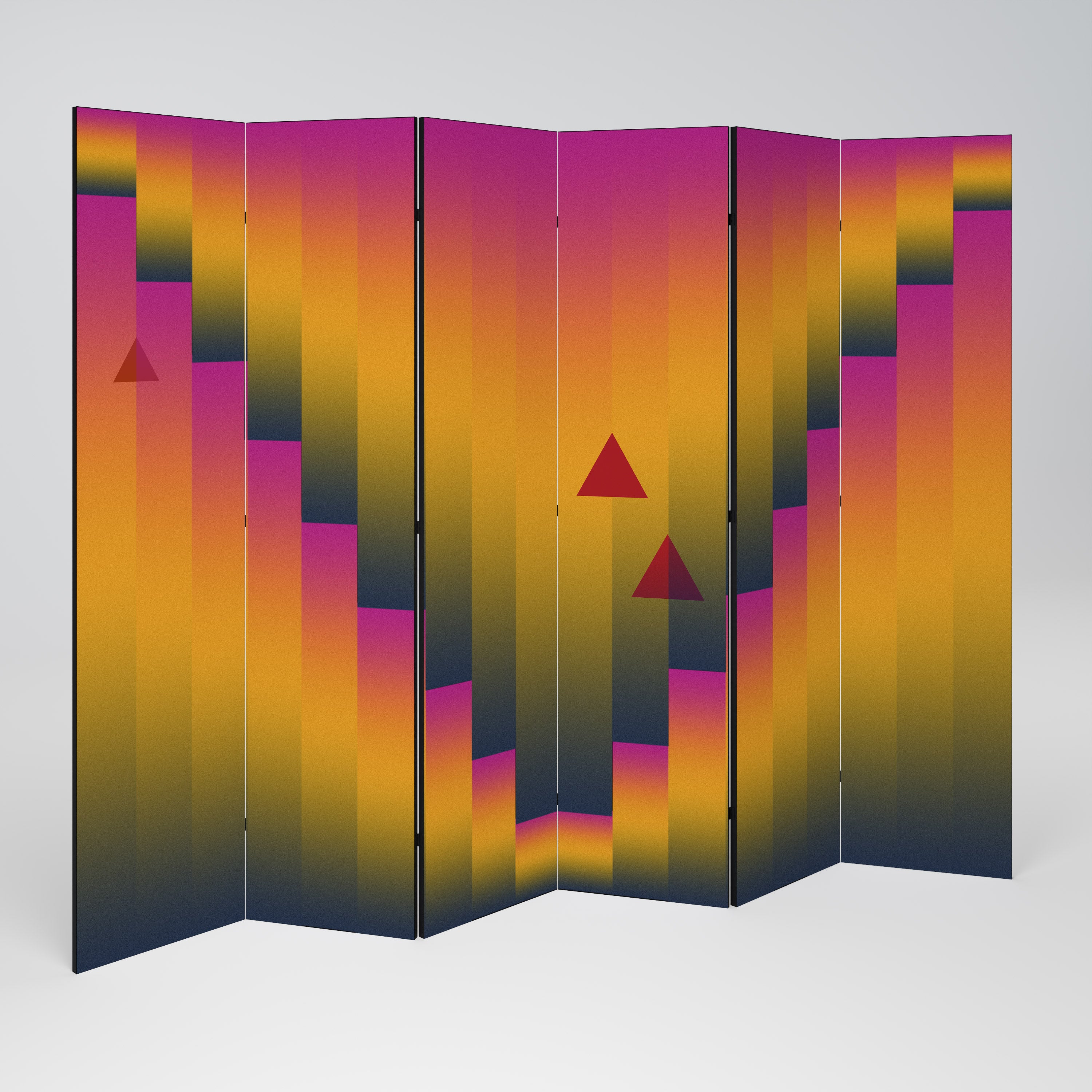 GOLDEN FADE 6-Panel Room Divider