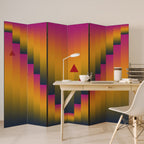 GOLDEN FADE 6-Panel Room Divider
