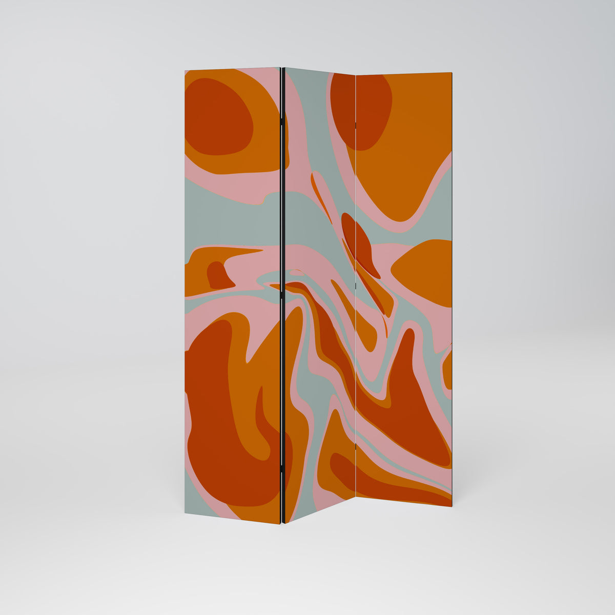 FLOATING BURN Biombo de 3 paneles