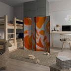 FLOATING BURN Biombo Decorativo de 4 Paneles