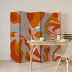 FLOATING BURN Biombo Decorativo de 5 Paneles