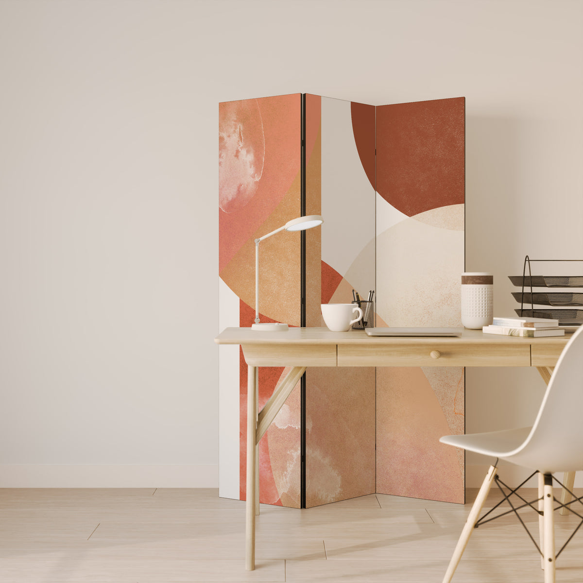 LEVITATING HOURS Biombo de 3 paneles