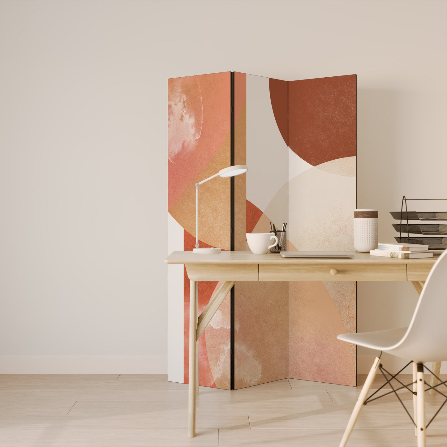 LEVITATING HOURS Biombo de 3 paneles