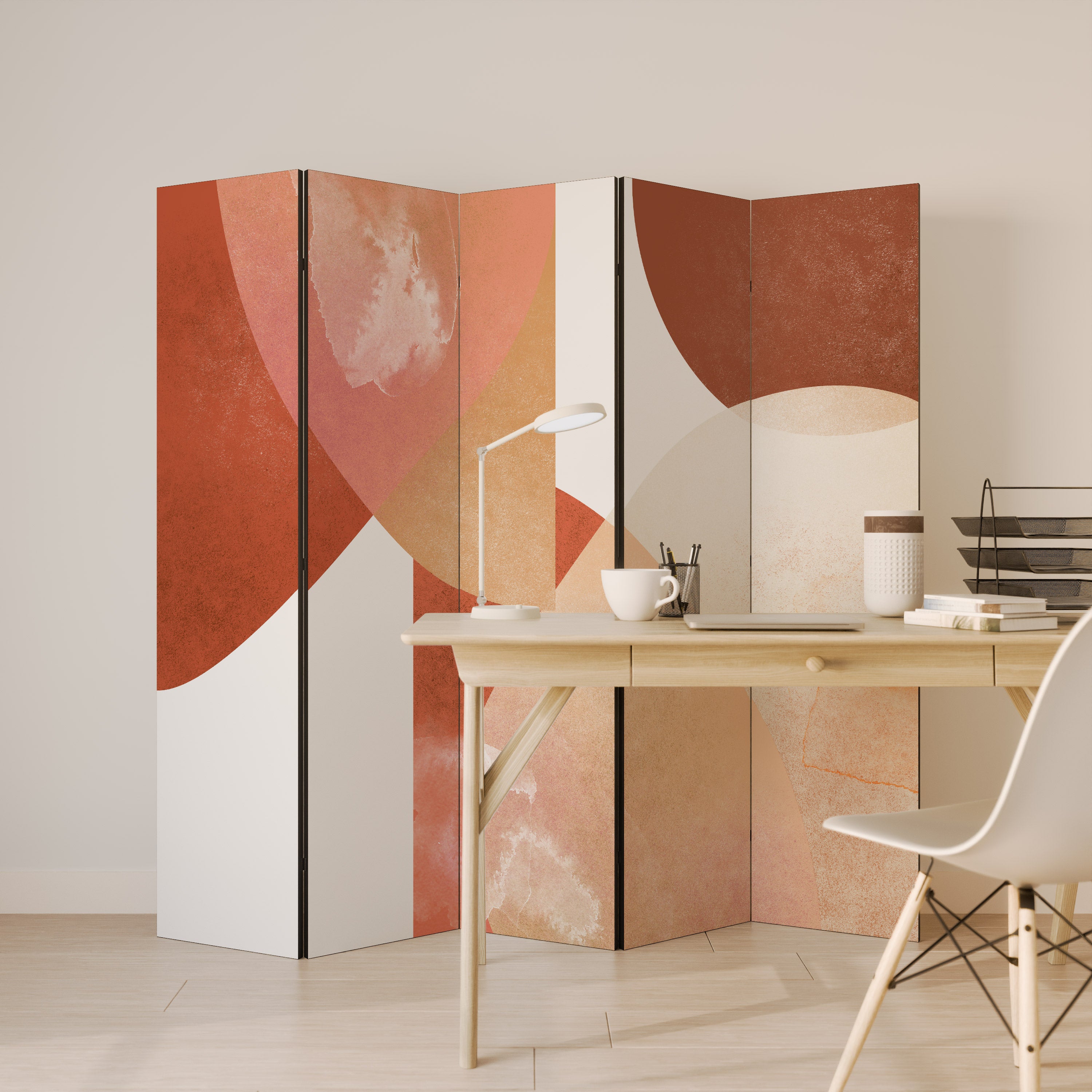 LEVITATING HOURS Decorative 5-Panel Room Divider