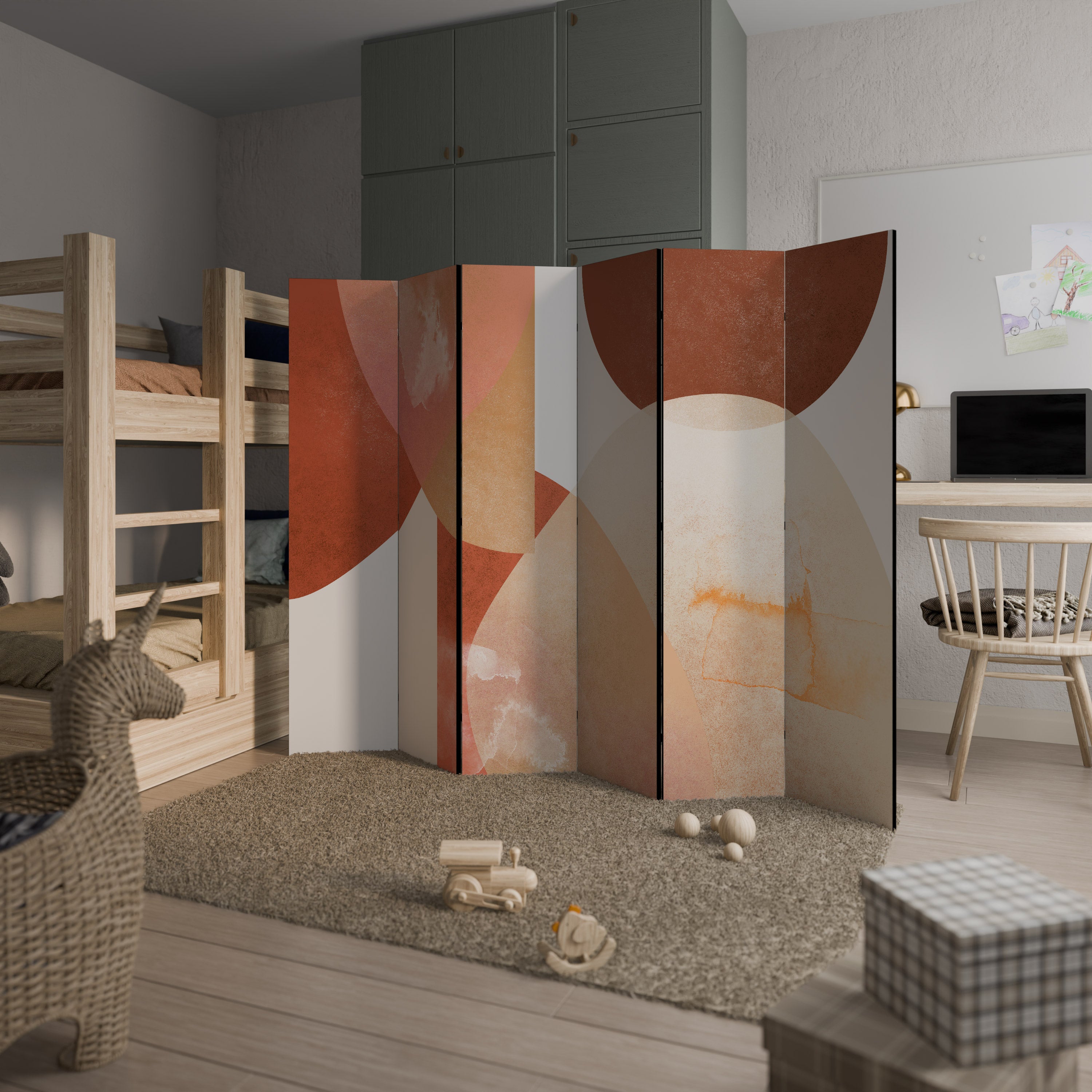 LEVITATING HOURS Decorative 6-Panel Room Divider