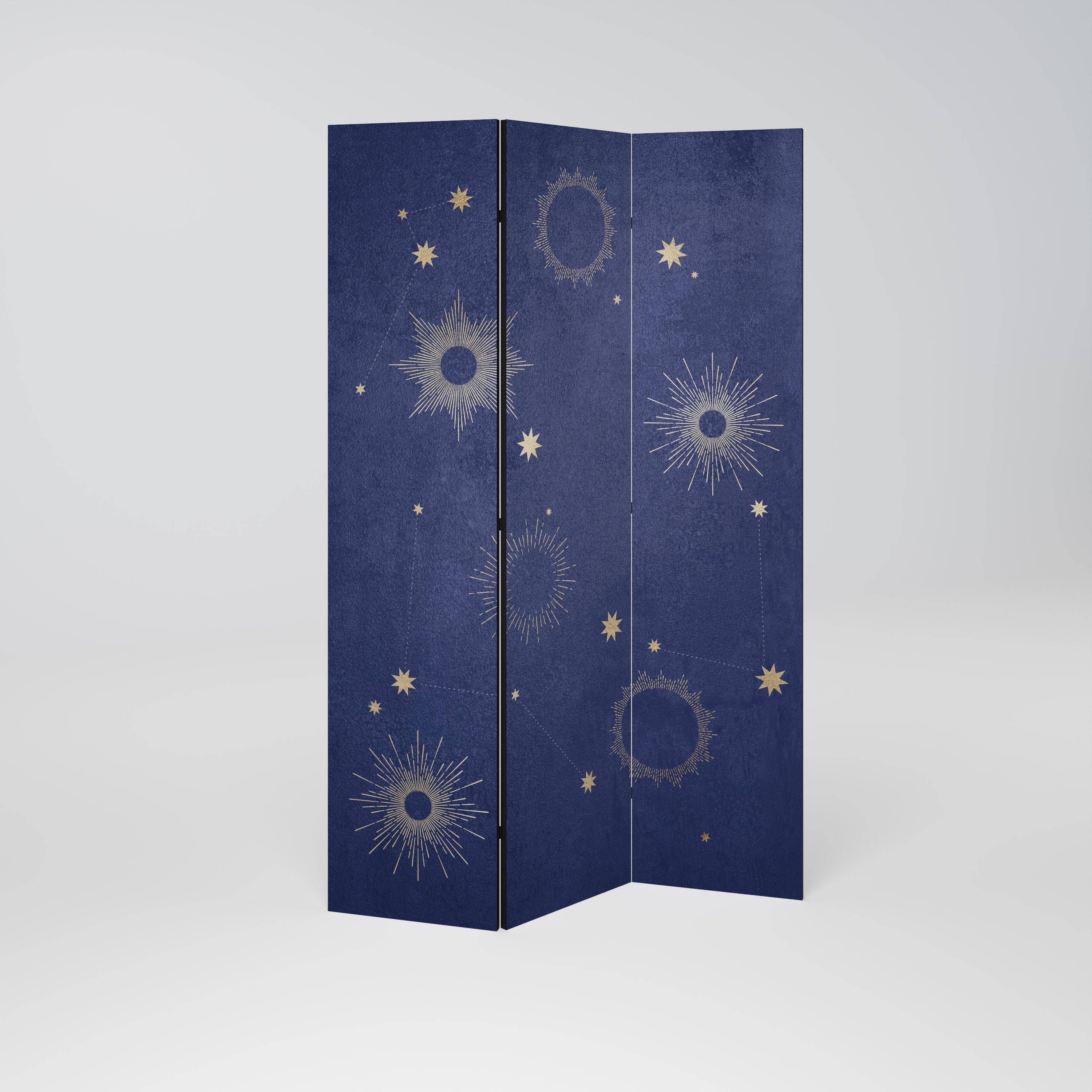 Biombo decorativo de 3 paneles MIDNIGHT PATH