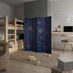 MIDNIGHT PATH Biombo Decorativo de 4 Paneles