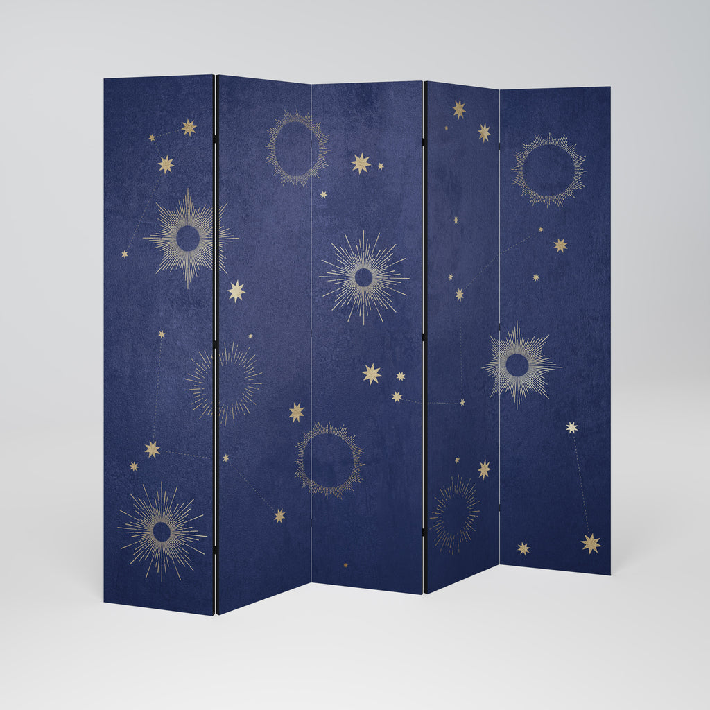 MIDNIGHT PATH 5-Panel Room Divider
