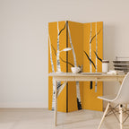 BIRCH ABSTRACT 3-Panel Room Divider