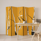 BIRCH ABSTRACT Decorative 5-Panel Room Divider