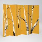 BIRCH ABSTRACT 6-Panel Room Divider