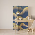 CLOUD RUFFLE 3-Panel Room Divider