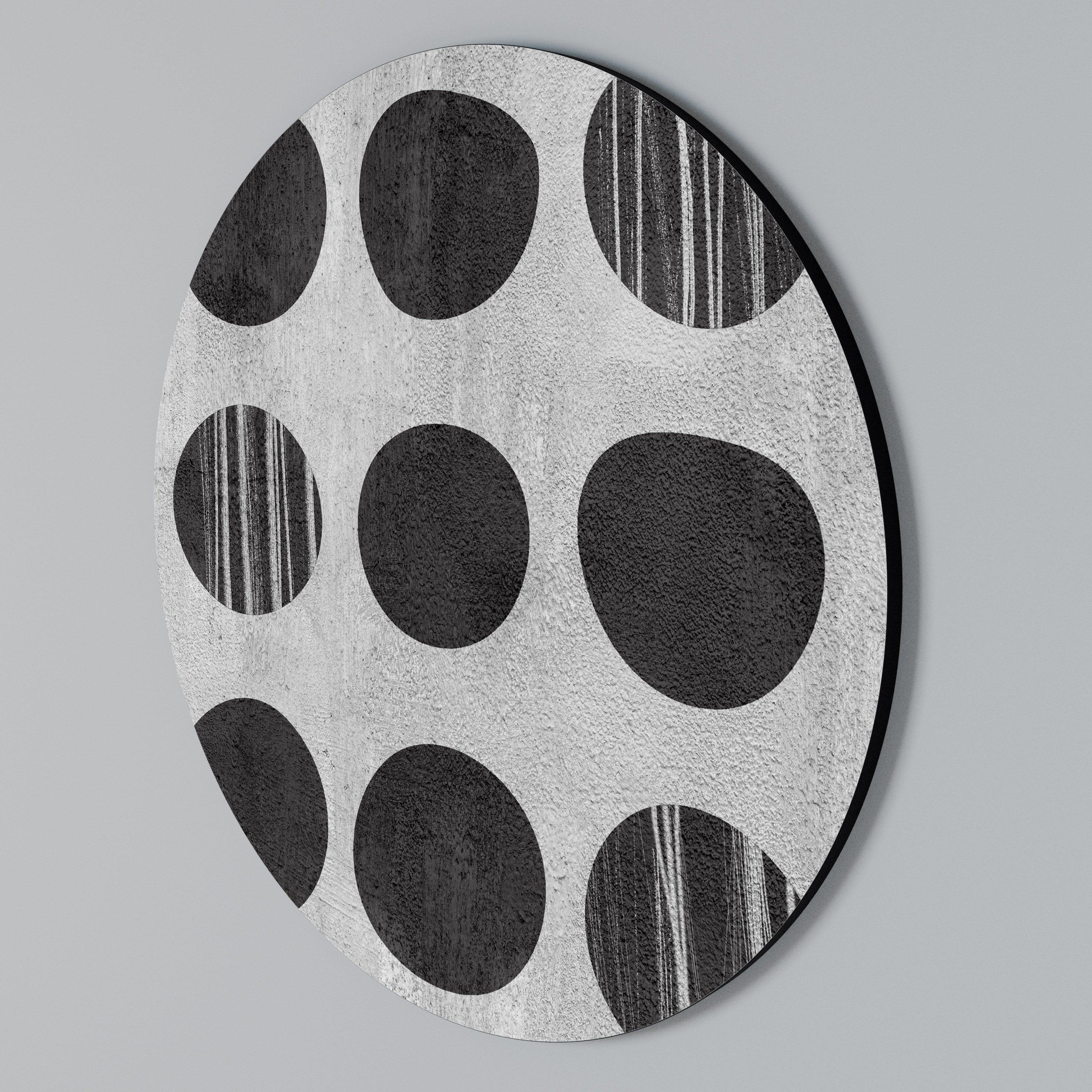 GHOSTLY GRADIENTS Round Wall Art