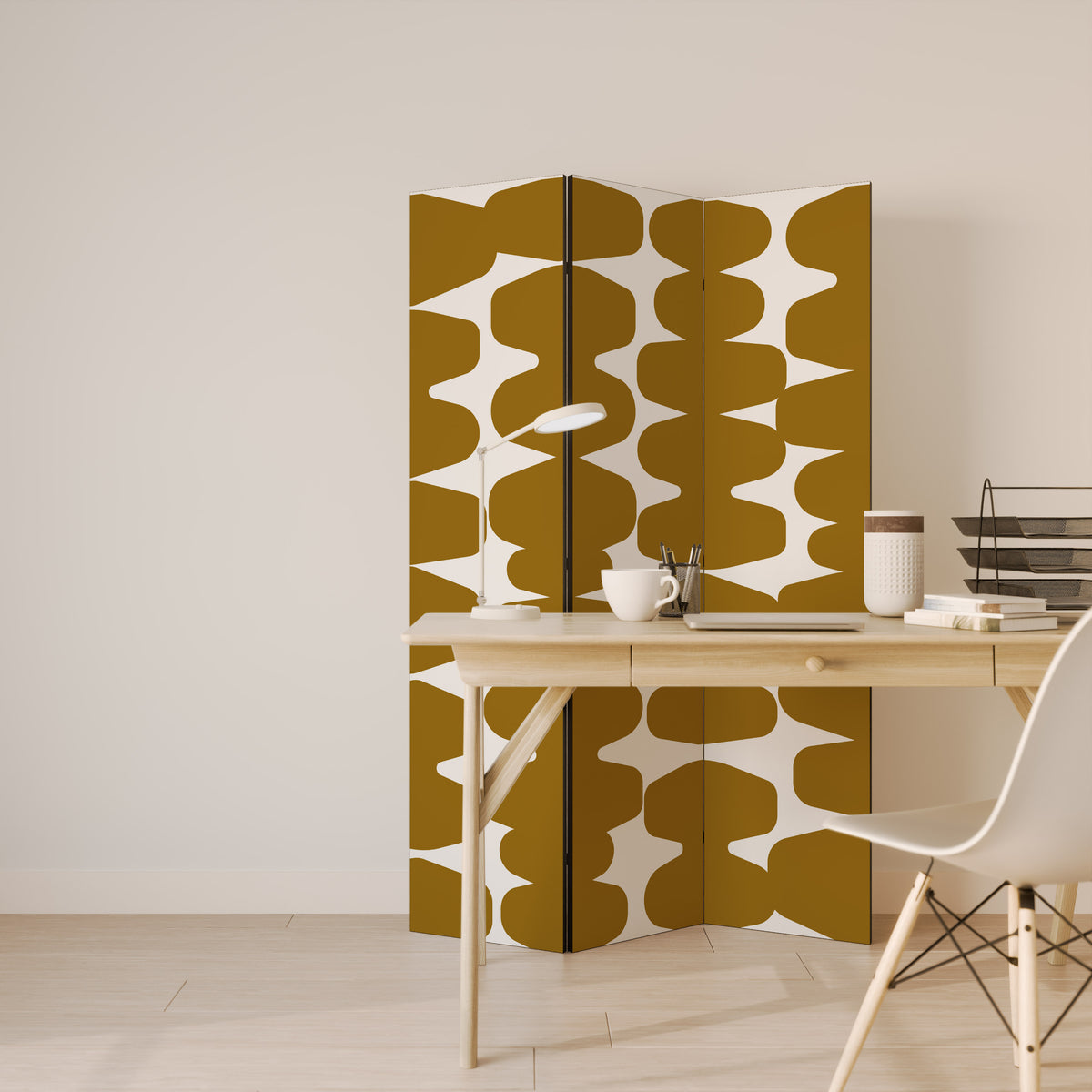 MOLTEN ECHOES Biombo de 3 paneles