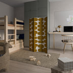 MOLTEN ECHOES 3-Panel Room Divider