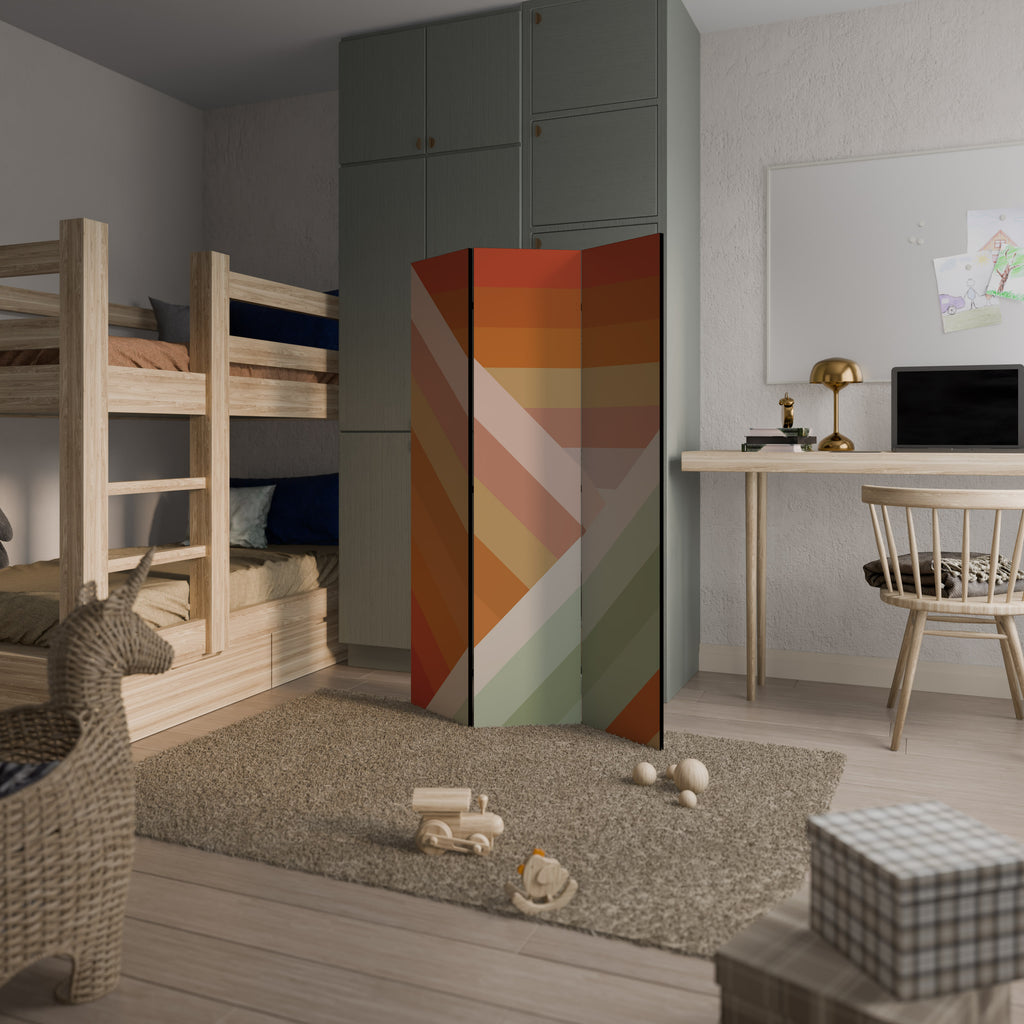 Divisor de ambientes decorativo de 3 paneles GRADIENT PICKS