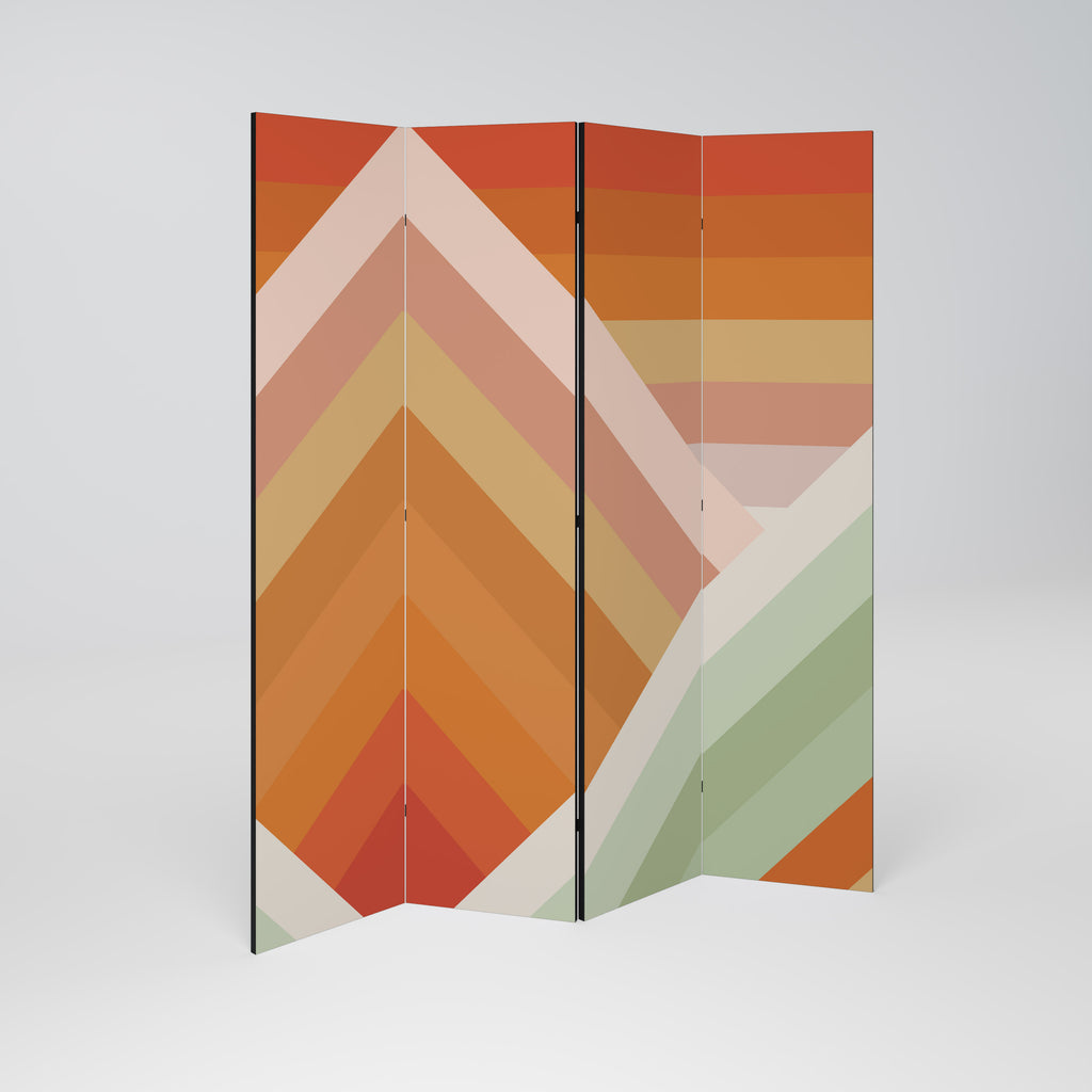GRADIENT PICKS Decorative 4-Panel Room Divider