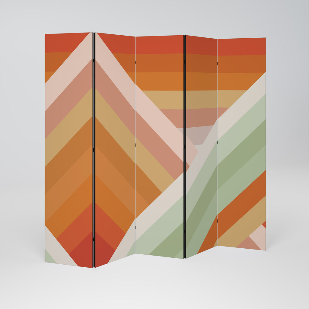 GRADIENT PICKS Decorative 5-Panel Room Divider