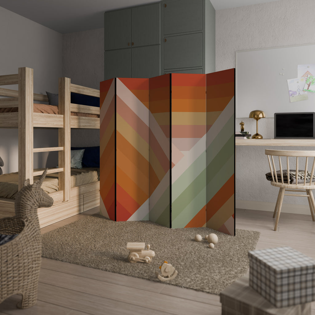 GRADIENT PICKS Decorative 5-Panel Room Divider