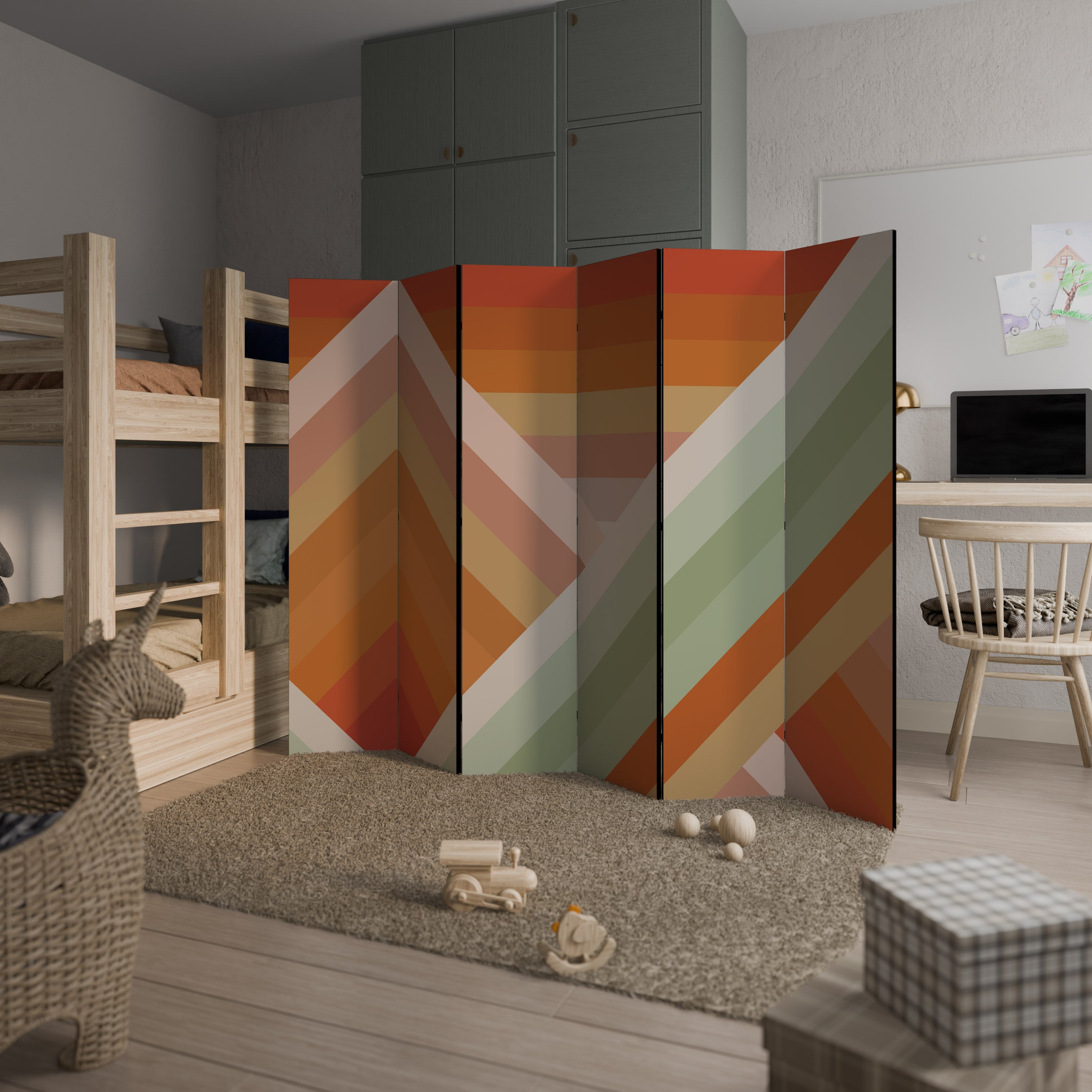 GRADIENT PICKS 6-Panel Room Divider