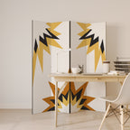 EXPLOSIVE HARMONY Decorative 4-Panel Room Divider