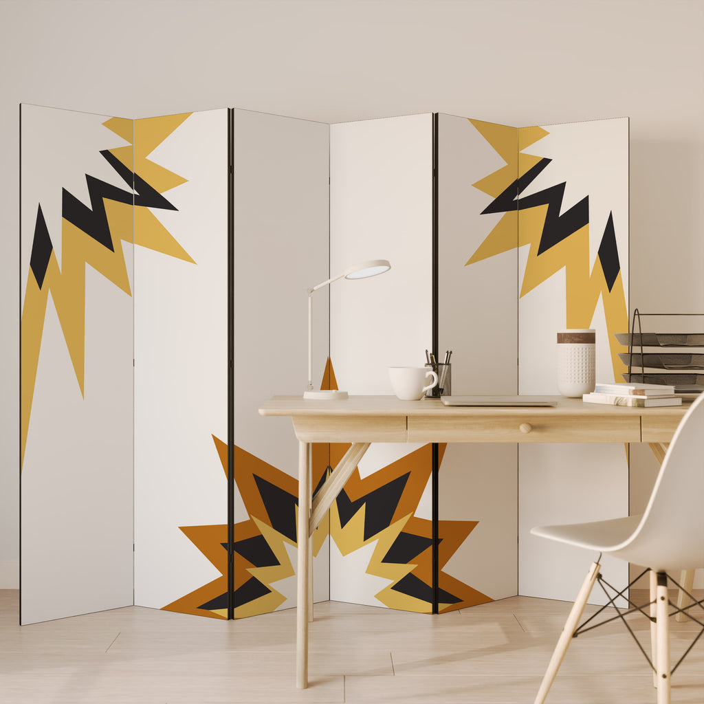 EXPLOSIVE HARMONY Decorative 6-Panel Room Divider