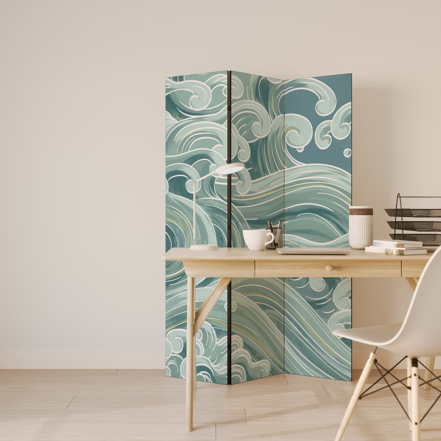 ASIAN SWAY Biombo de 3 paneles