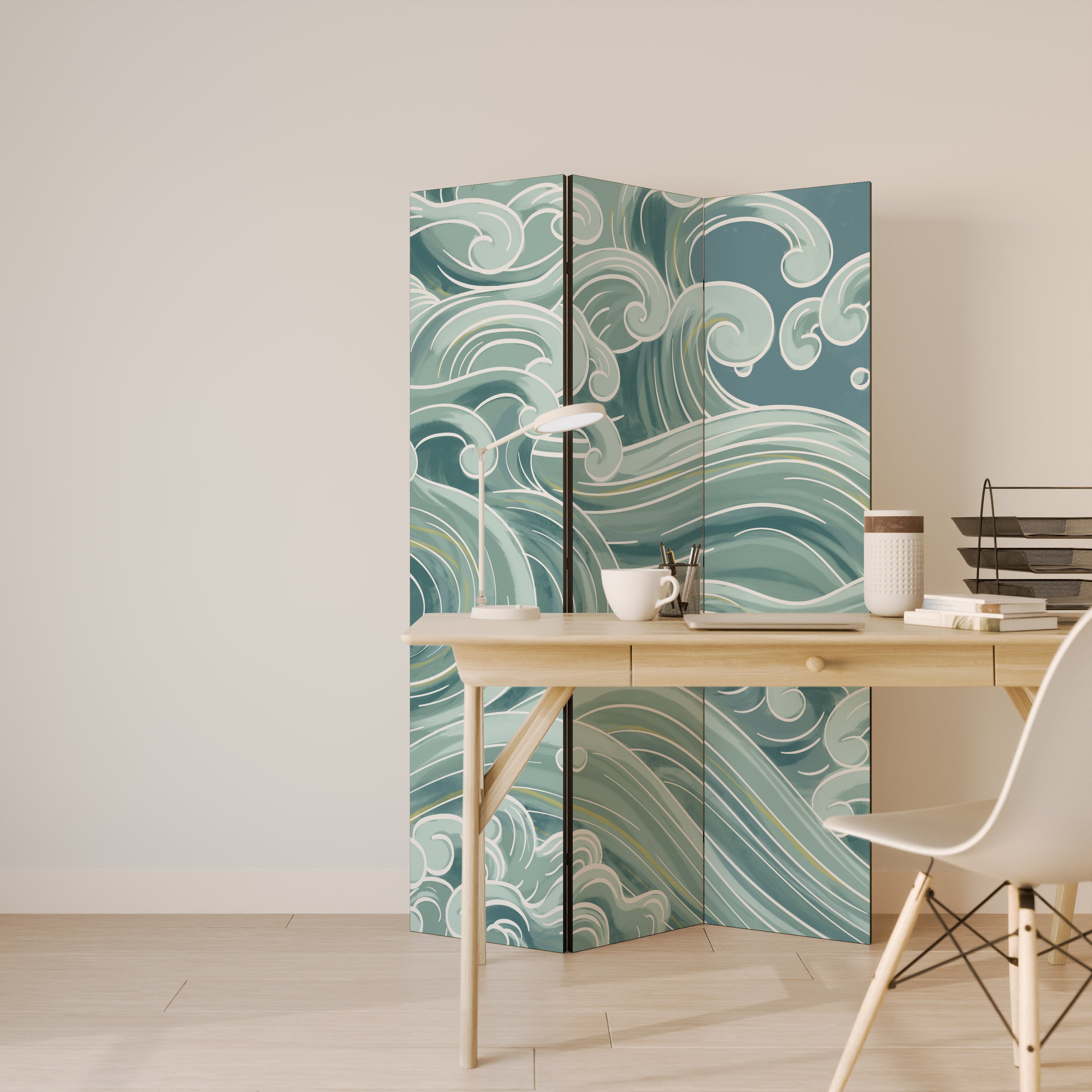Biombo decorativo de 3 paneles ASIAN SWAY