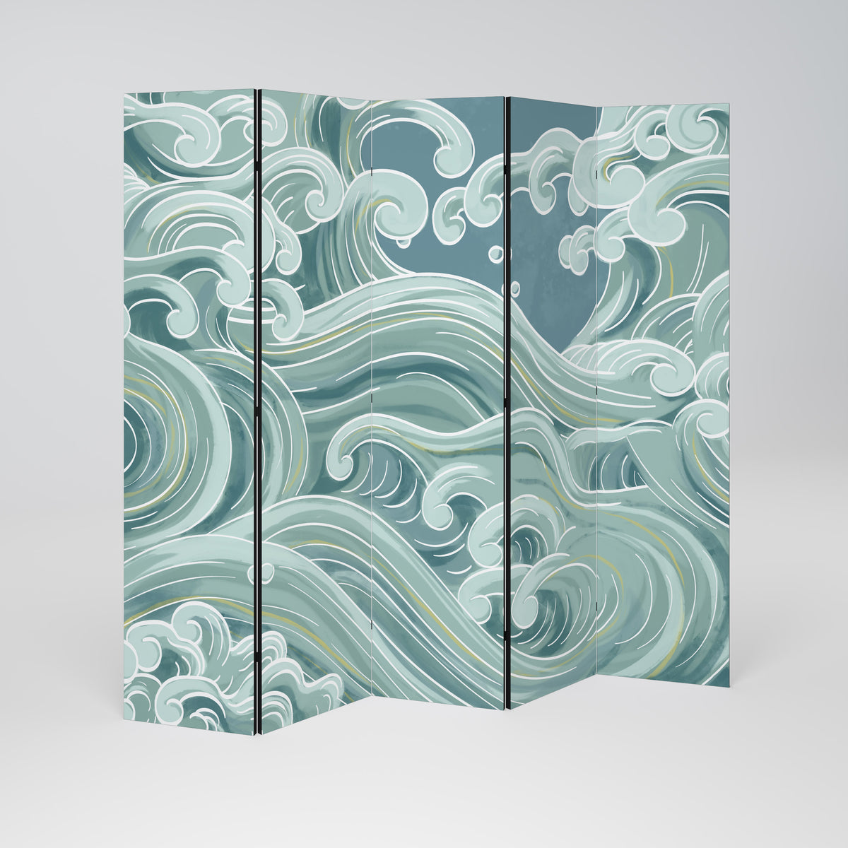 ASIAN SWAY Biombo de 5 paneles