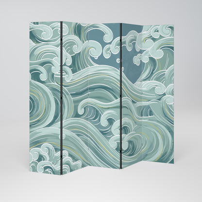 ASIAN SWAY Biombo de 5 paneles