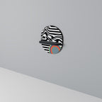 SPECTRA SHOWCASE Oval Art Shelf In Black Finish